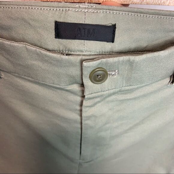 ATM Cropped Boyfriend Pant in Faded Sage - Picture 12 of 13